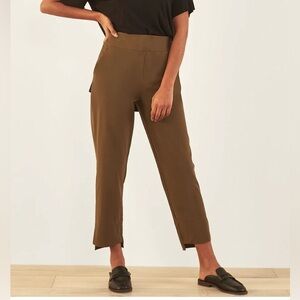 Aday Straight Up Dress Pants in Olive, Large